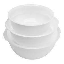 Bassine plastique blanc 32x15cm 6L